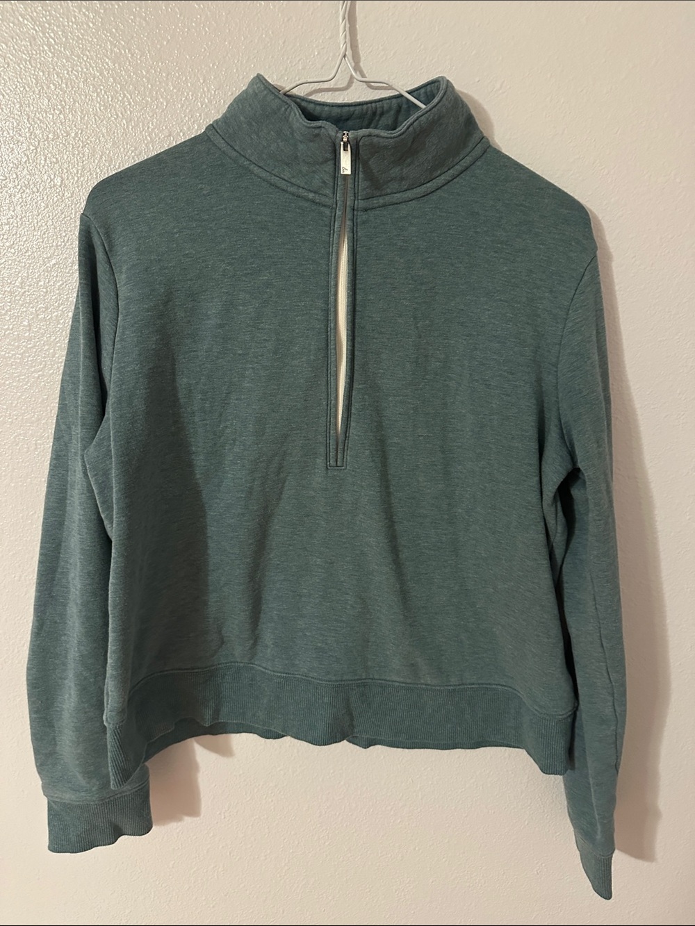 Travis Mathew Half-Zip Sweater in Teal